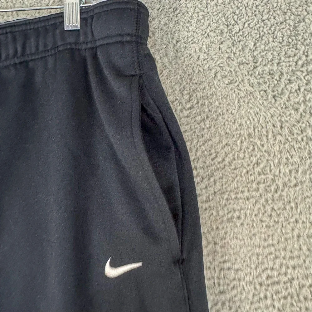 Nike Therma-FIT Pants Mens Large 36x32 Black Fleece‎ Sweatpants 378255-010